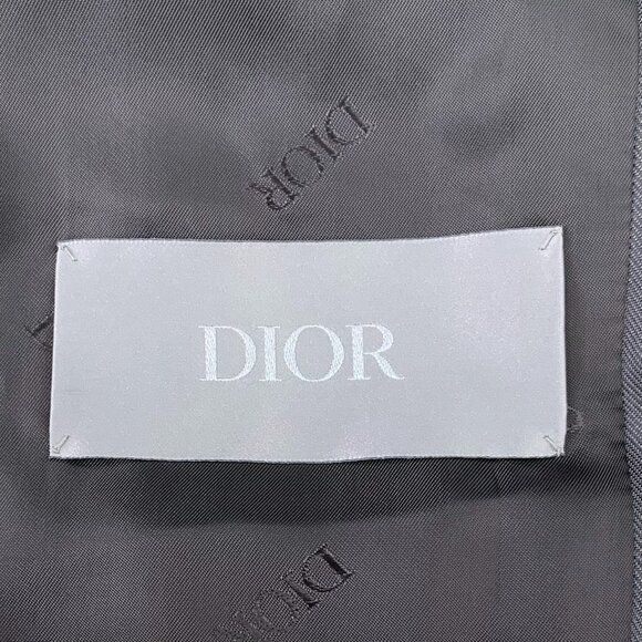 Dior Mens Black Embroidered Logo Bomber Jacket With Zipper & Dust Bag Size 48 M - Picture 2 of 8